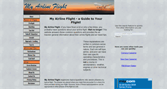 Desktop Screenshot of myairlineflight.com