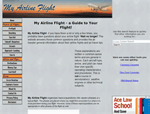 Tablet Screenshot of myairlineflight.com